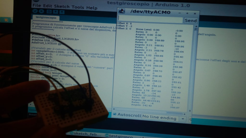 arduino gyro giroscopio