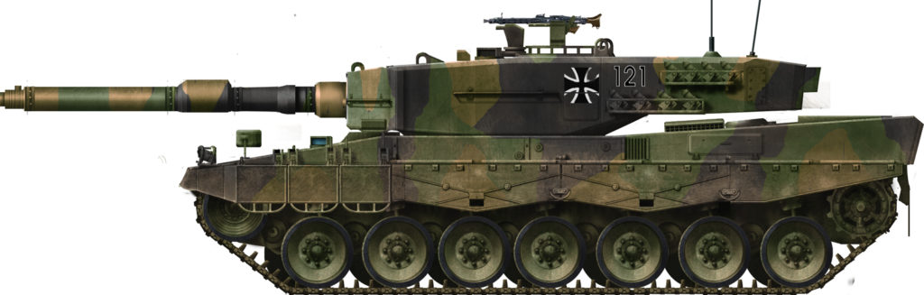 Infografia Leopard 2 A1 (anni '80).