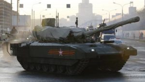 T-14 Armata tank red square