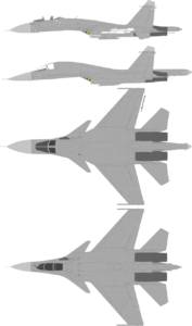 comparison paragone su-34 su-30 su-27