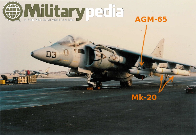 agm-65 maverick mk-20 payload av8b harrier gulf war guerra del golfo 1991