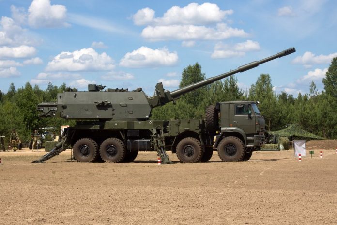 2s35 Koalitsiya-SV-KSh obice semovente self propelled gun howtizer 8x8 wheeled